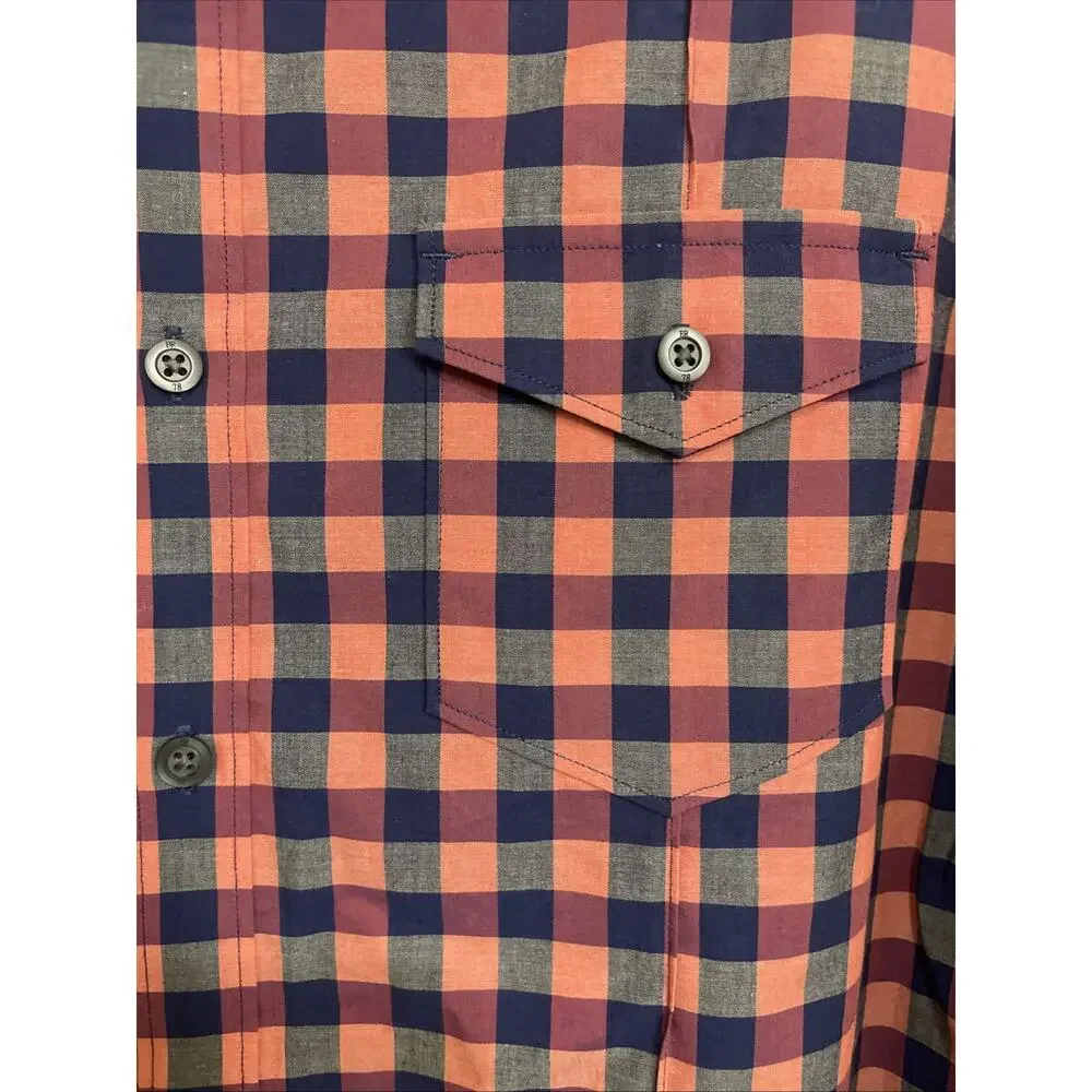 Banana Republic‎ Shirt Mens Small Purple Blue Pink Long Sleeve Button up Adult